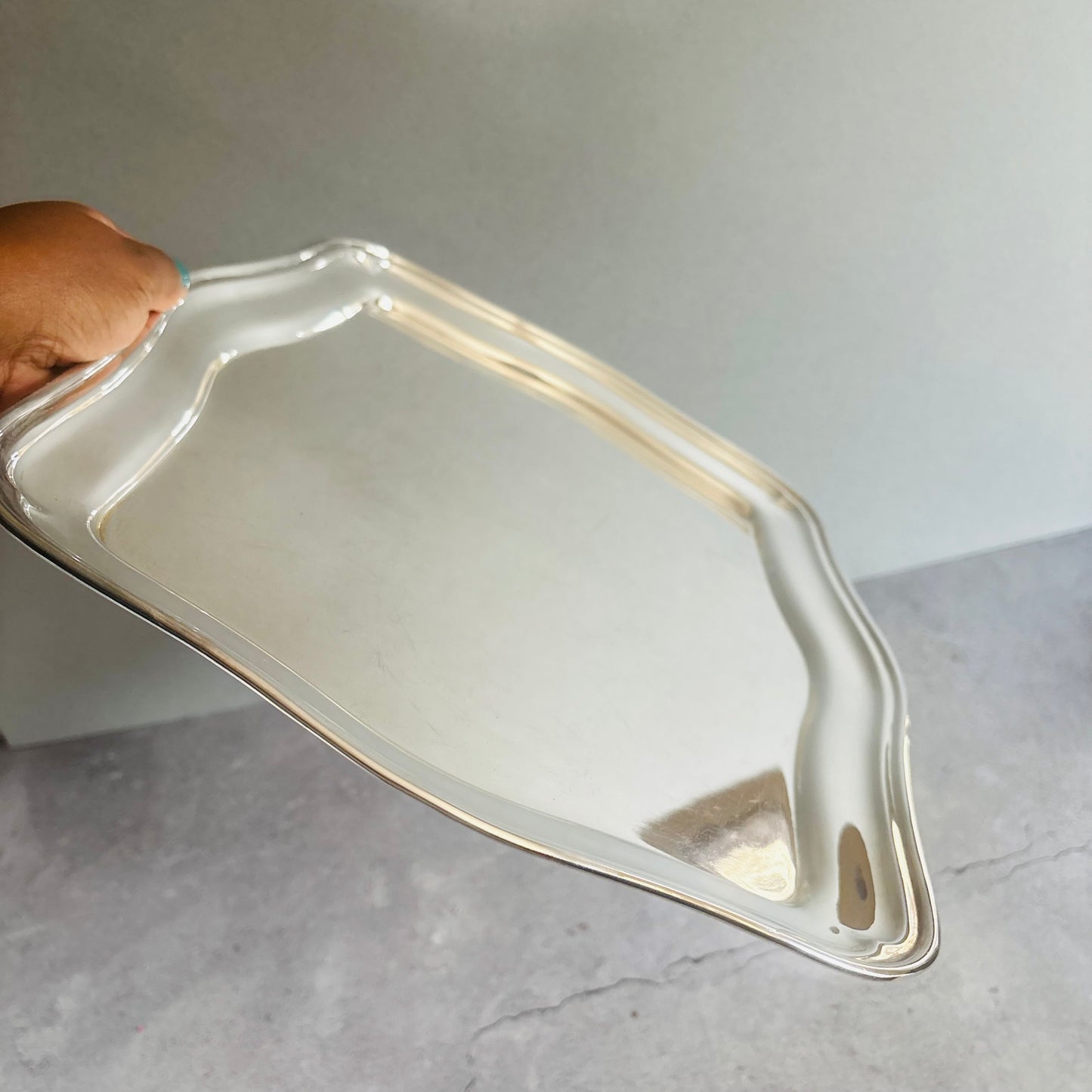 The Director Mickey - Art Deco Silver Plate Tray