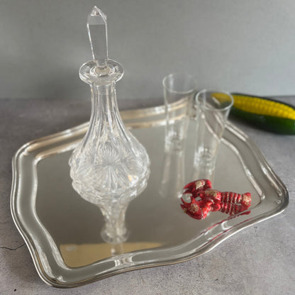 The Director Mickey - Art Deco Silver Plate Tray