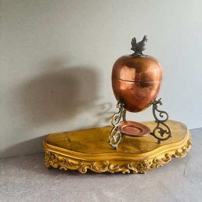 The Groom Louis - Rare Arts & Crafts Antique Copper Egg Coddler