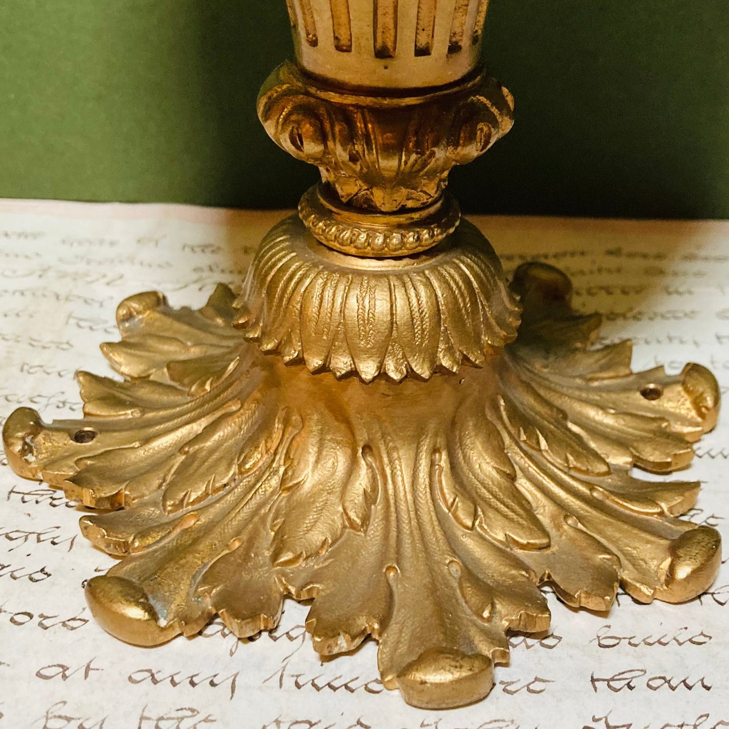 Antique French Ceiling Light In Cut Crystal And Gilt Bronze