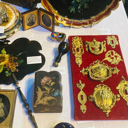 Antique Retail Display Board of Decorative Furniture Fittings & Escutcheons