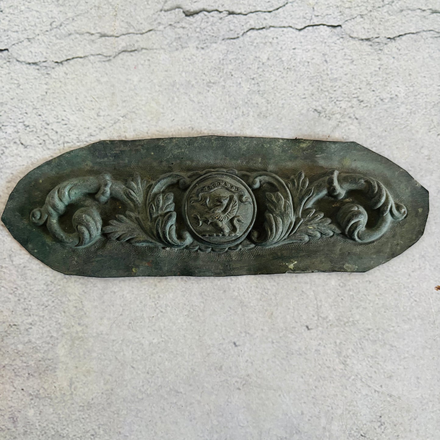 Antique Zinc Moulds Unique Heraldic Designs  | The Urban Vintage Affair