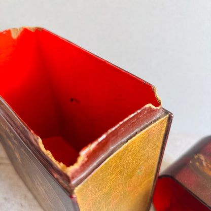 Rare Antique Vernis Martin Book Shape Box 