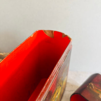 Rare Antique Vernis Martin Book Shape Box 