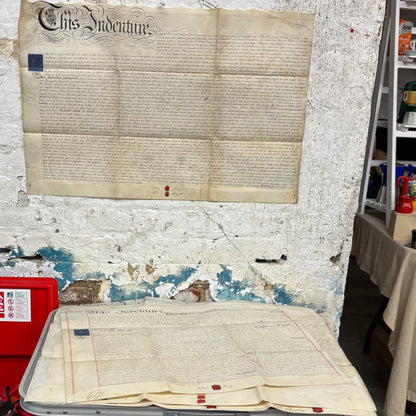 The Director Richard - Antique Vellum Indenture Document