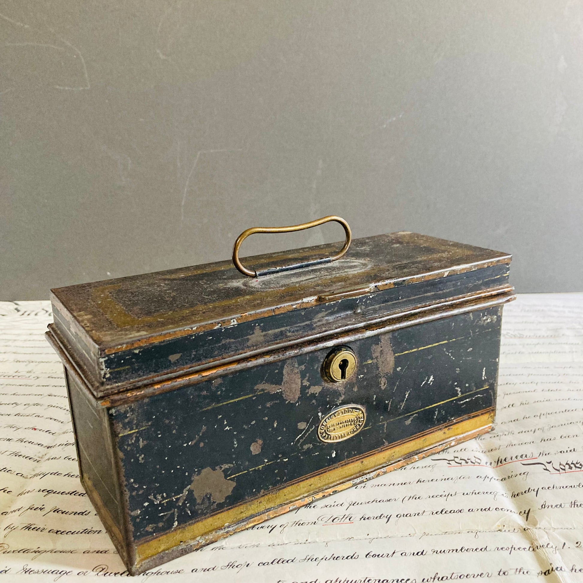 Antique Toleware Tea Caddie Tins | Refill Containers