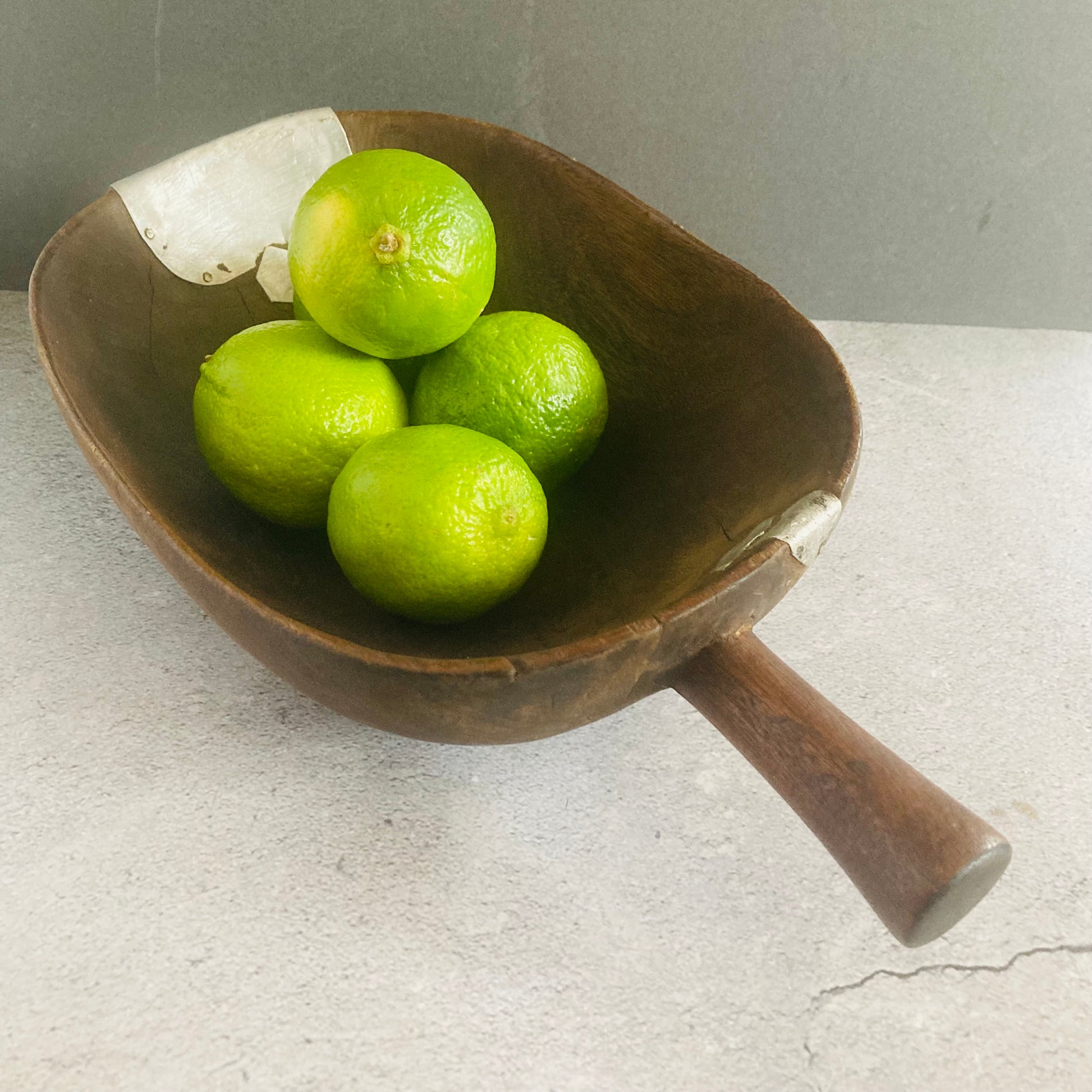 Vintage Large African Wood Repaired Tutsi Bowl