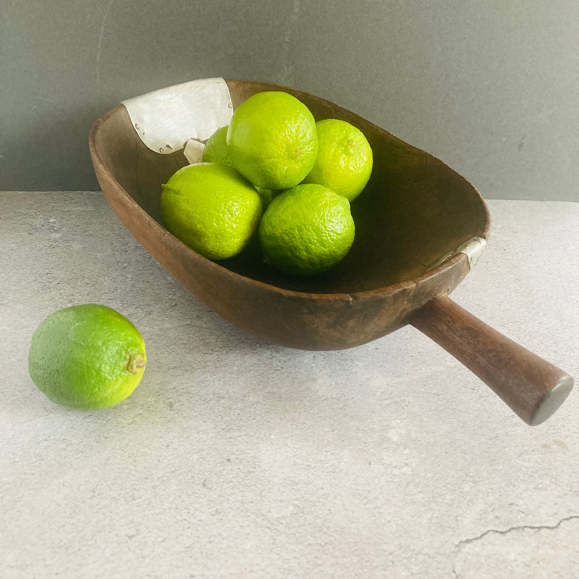 Vintage Large African Wood Repaired Tutsi Bowl