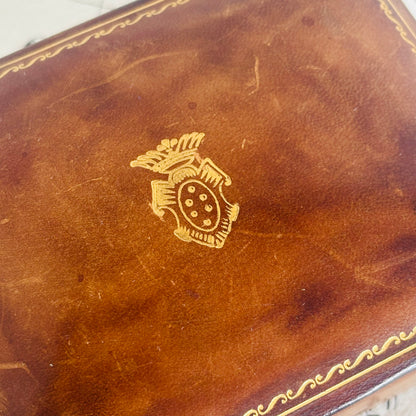 The Mixologist Estelle - Vintage Large Leather Florentine Box