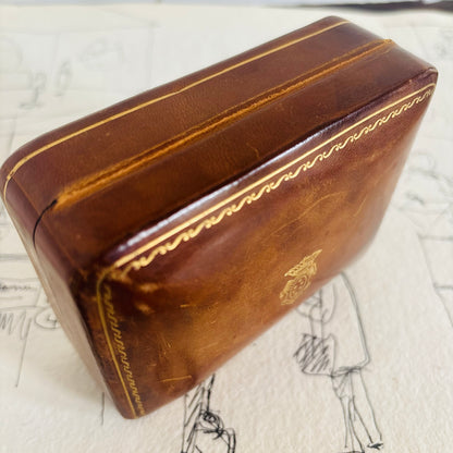 The Mixologist Estelle - Vintage Large Leather Florentine Box