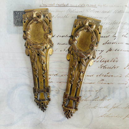 The Pimp Mani - Antique Neo Classical Ormolu Plaques