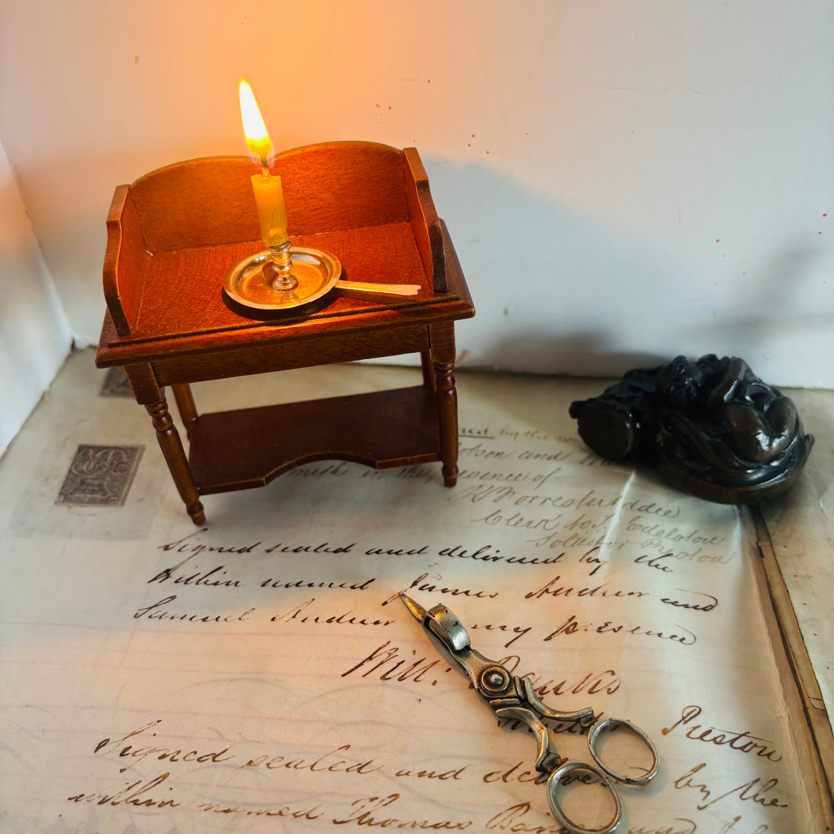 The Director Camille - Georgian Miniature Candle Snuffer Douter