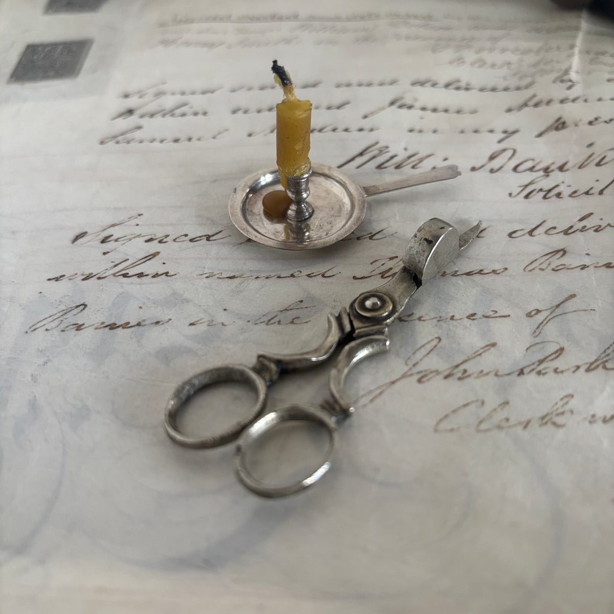 The Director Camille - Georgian Miniature Candle Snuffer Douter