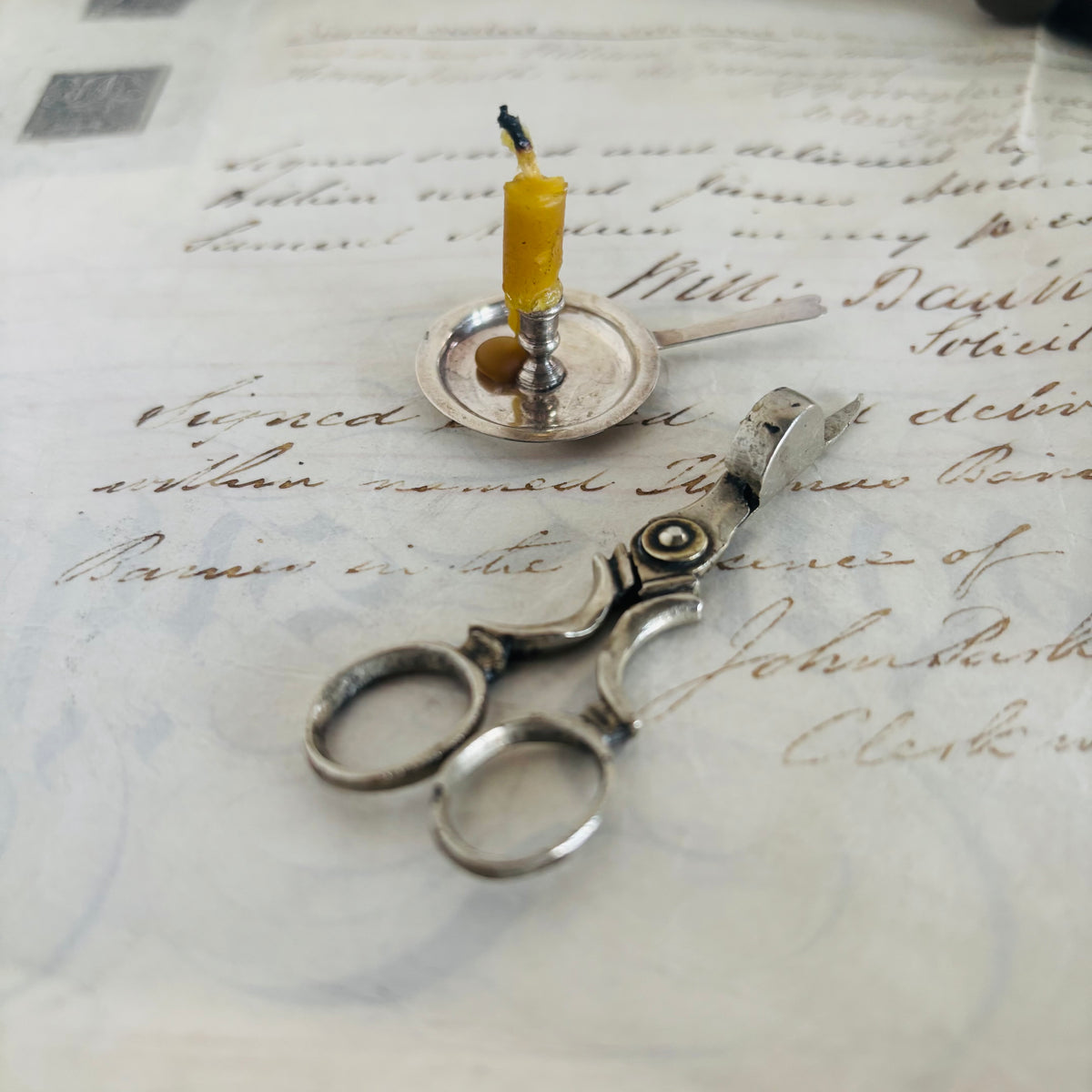 The Director Camille - Georgian Miniature Candle Snuffer Douter