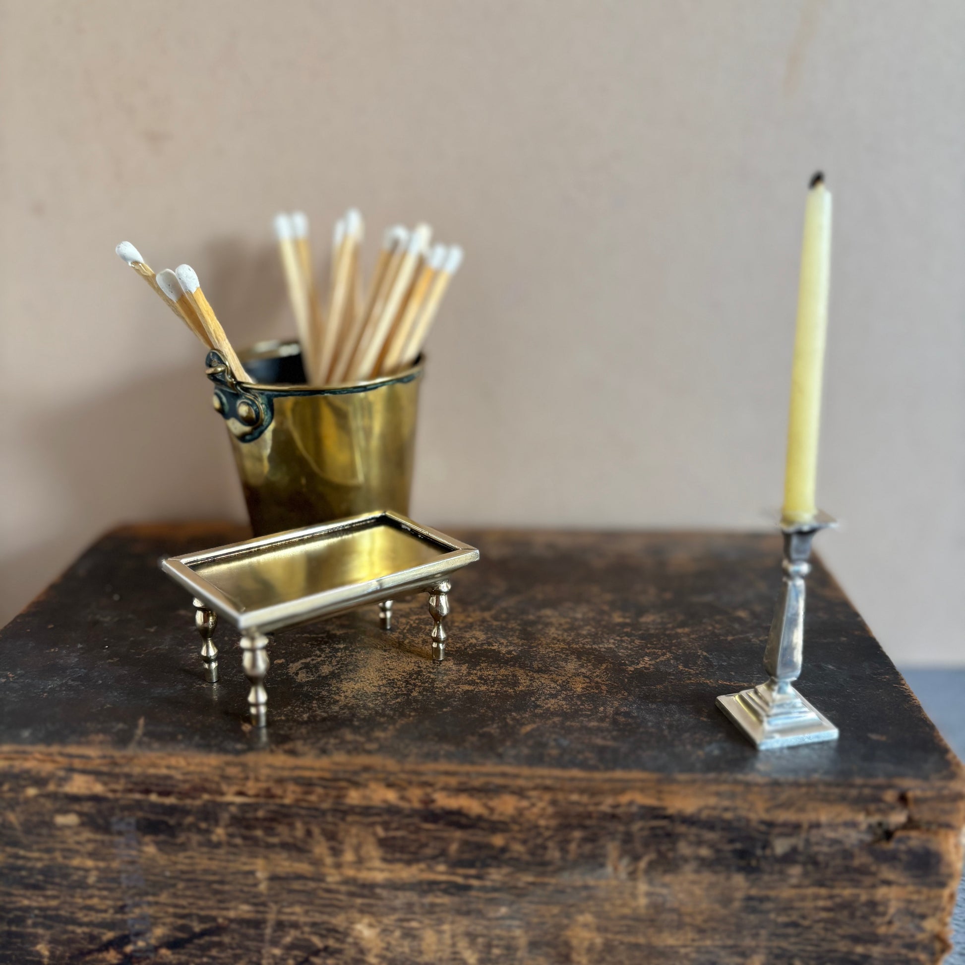 Antique Silver Miniature Candlestick