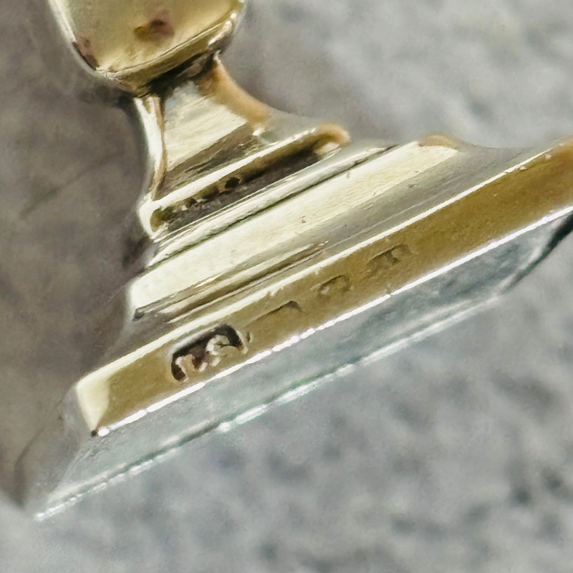 Antique Silver Miniature Candlestick hallmarks