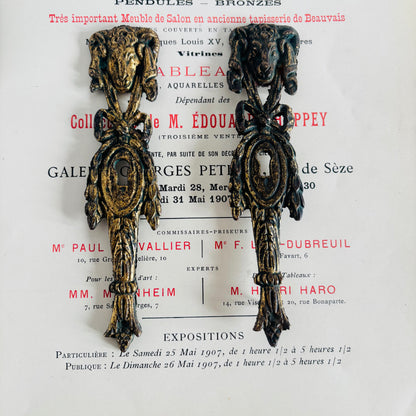 The Pimp Teddy - Antique Decorative Salvage Brass Escutcheons