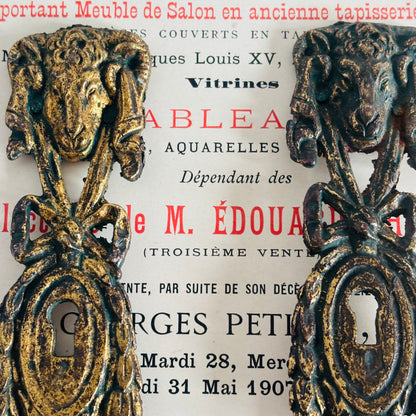 The Pimp Teddy - Antique Decorative Salvage Brass Escutcheons
