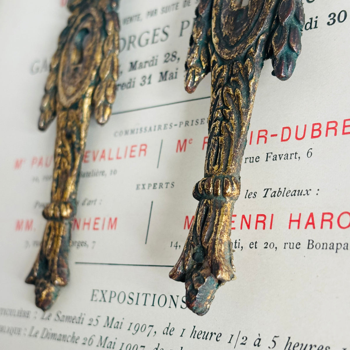The Pimp Teddy - Antique Decorative Salvage Brass Escutcheons