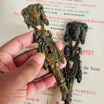 The Pimp Teddy - Antique Decorative Salvage Brass Escutcheons