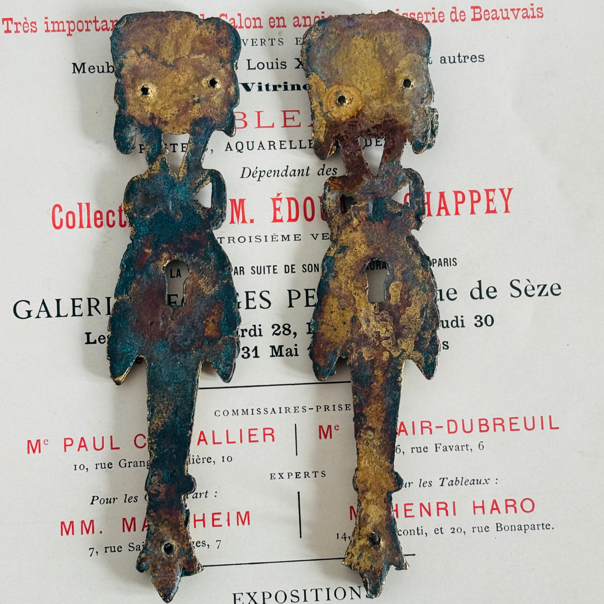 The Pimp Teddy - Antique Decorative Salvage Brass Escutcheons