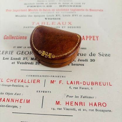 The Mixologist Freya - Antique Leather Small Florentine Box