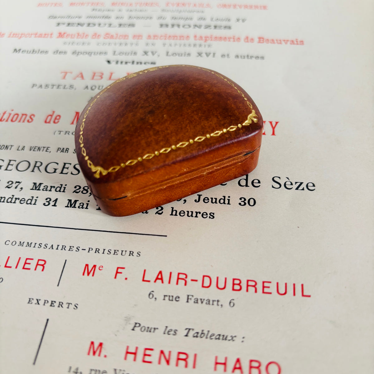 The Mixologist Freya - Antique Leather Small Florentine Box