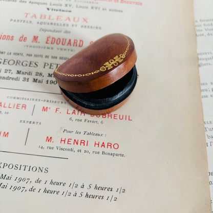 The Mixologist Freya - Antique Leather Small Florentine Box