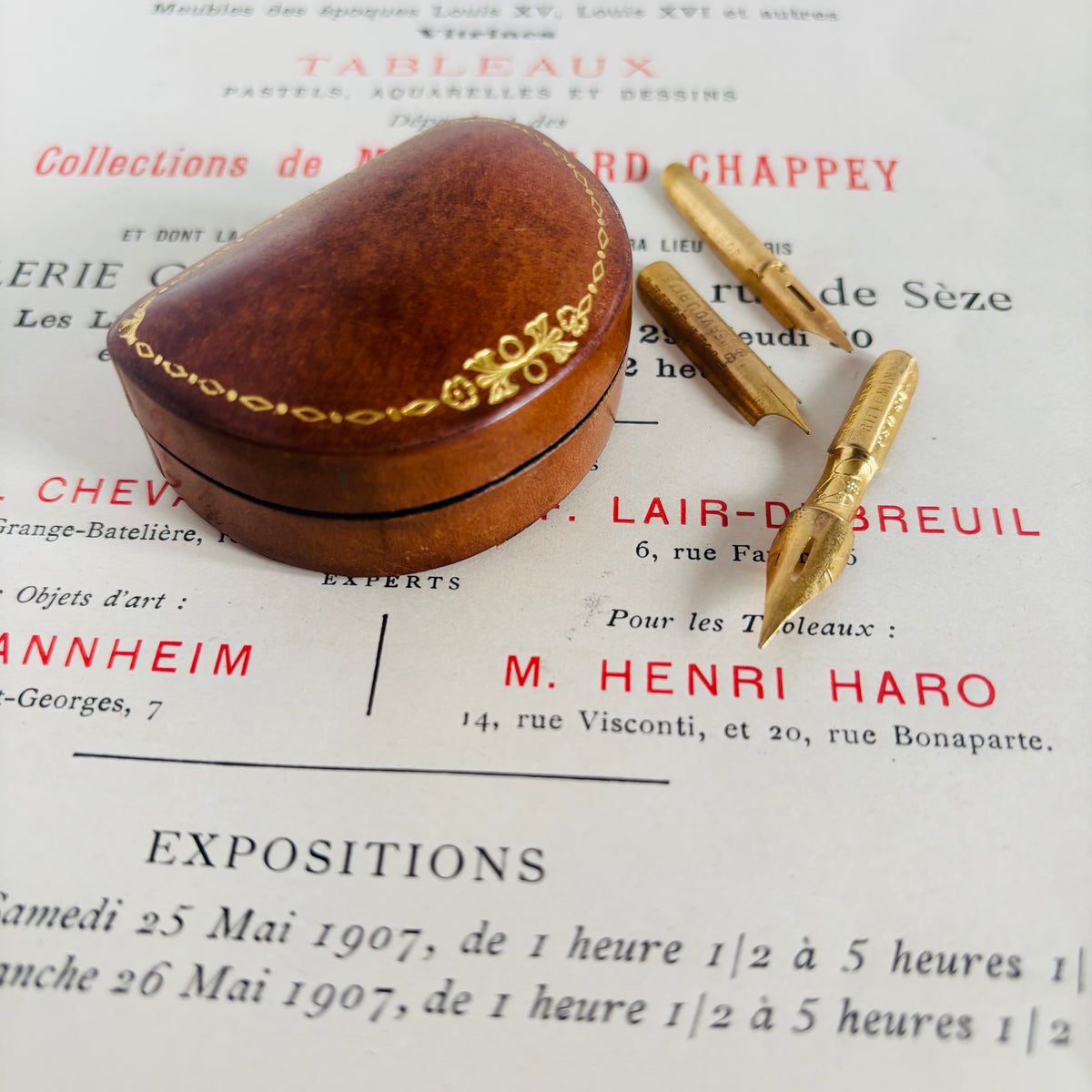 The Mixologist Freya - Antique Leather Small Florentine Box