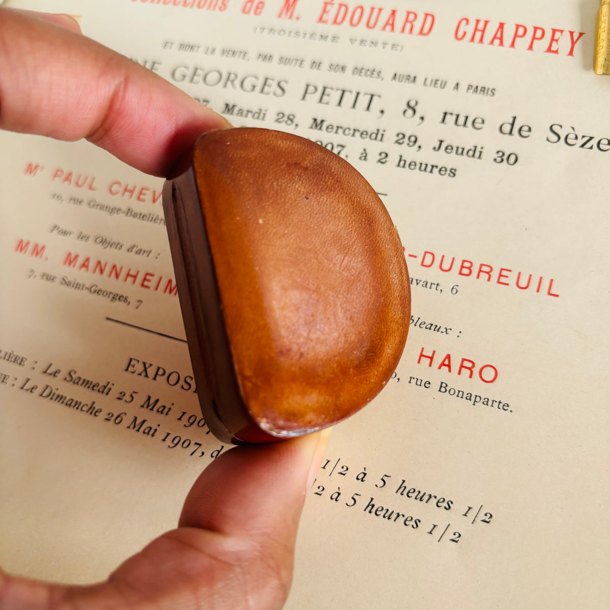 The Mixologist Freya - Antique Leather Small Florentine Box