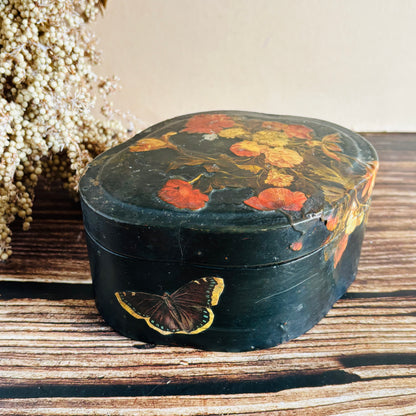 The Mixologist Mo - Victorian Black Lacquer Paper Mache Box