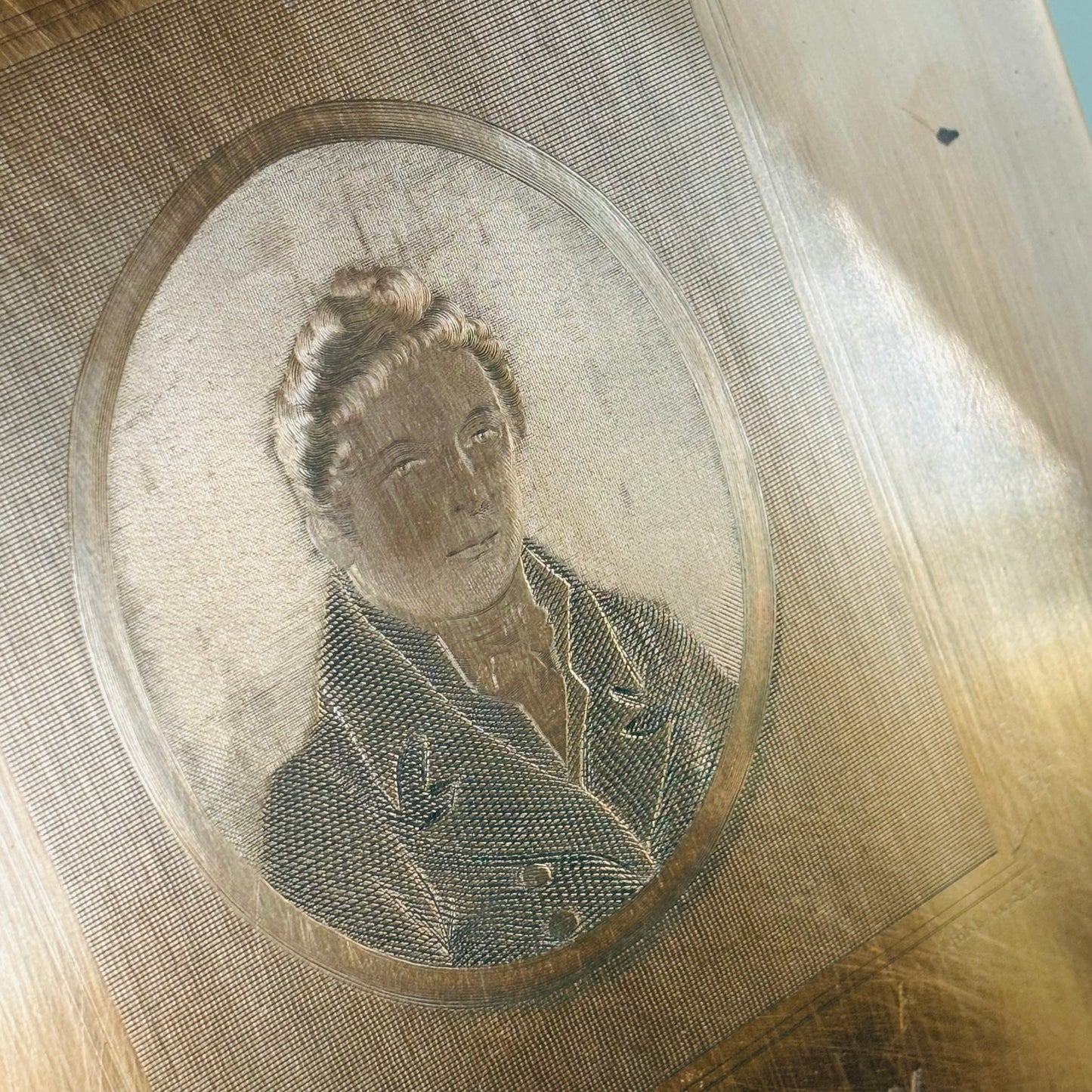 Antique Etched Copper Printing Plate of John Ward Engraved By J Basire