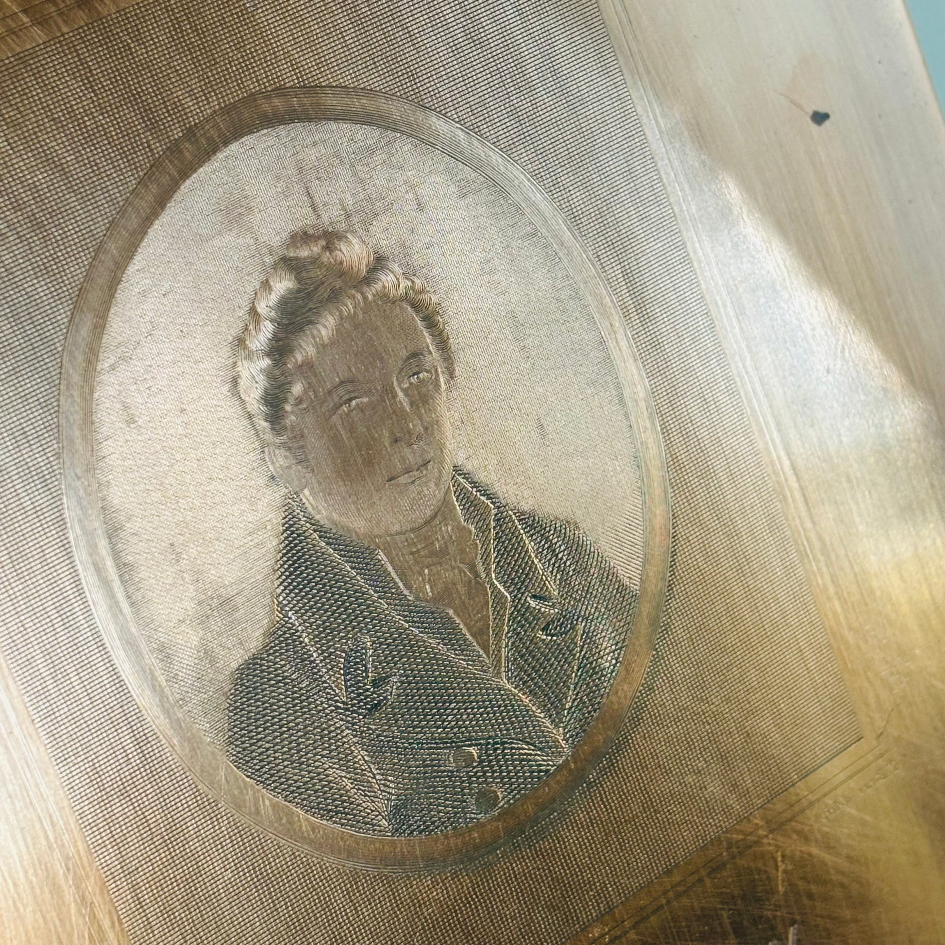 Antique Etched Copper Printing Plate of John Ward Engraved By J Basire