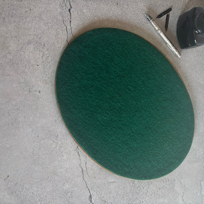 Antique Oval Sorcerers Mirror Mat | Gypsy Mirror Display Plateau