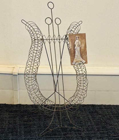 Antique Wire Sculpture Ornamental Stand