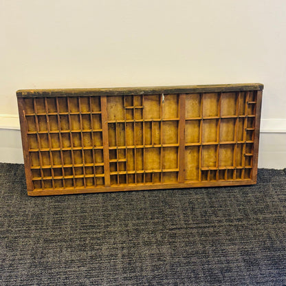 Antique Printer Tray / Typeset Letter Press Printing Case