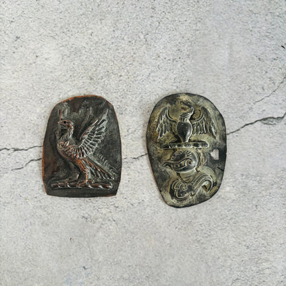 Antique Zinc Moulds Unique Heraldic Design