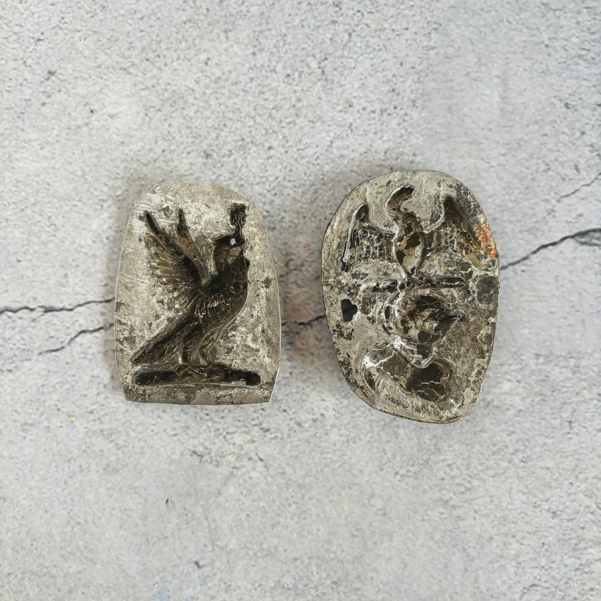 Antique Zinc Moulds Unique Heraldic Design