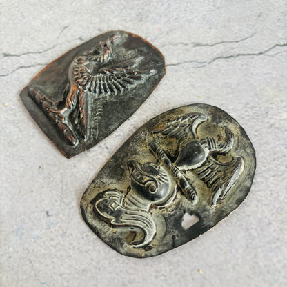 Antique Zinc Moulds Unique Heraldic Design