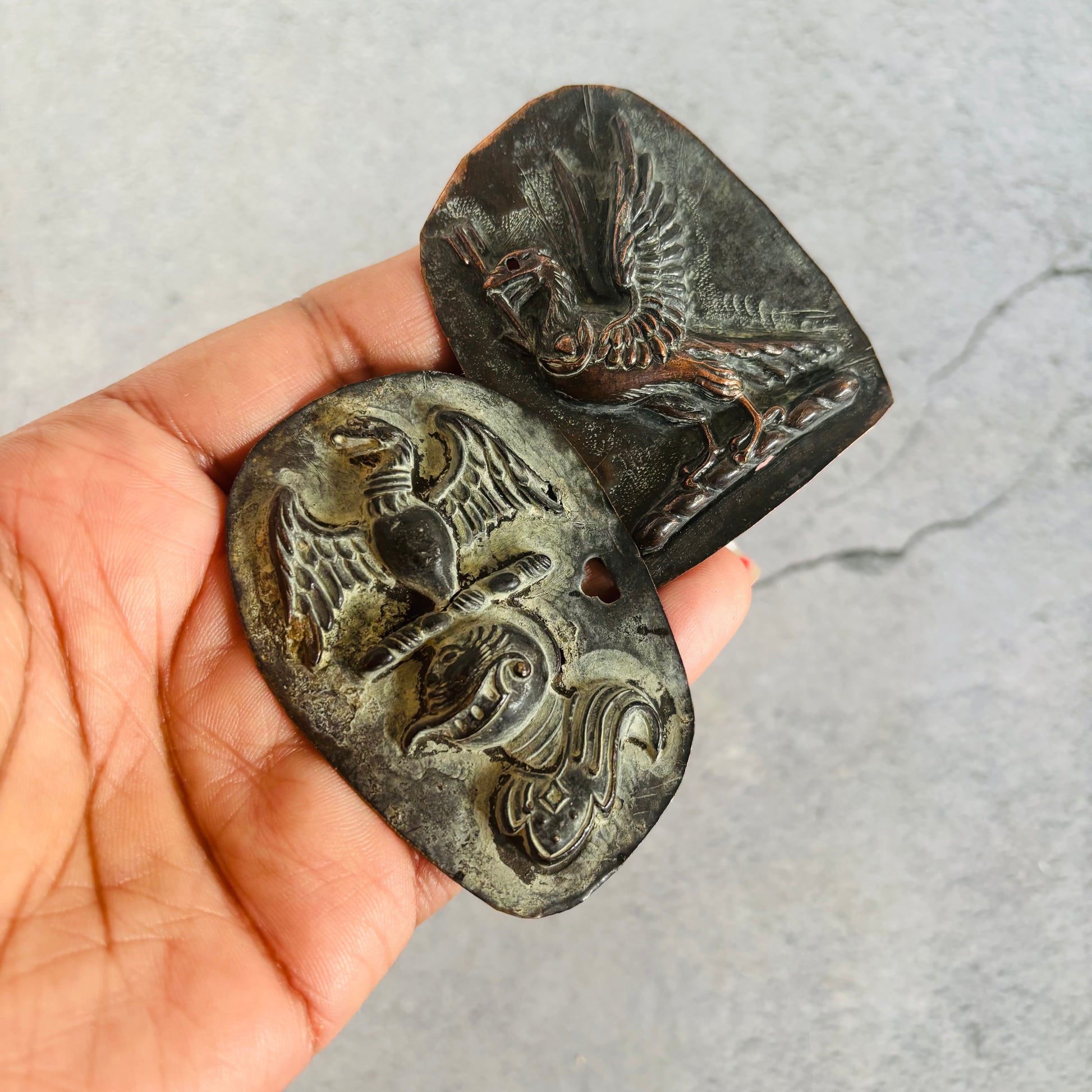 Antique Zinc Moulds Unique Heraldic Design