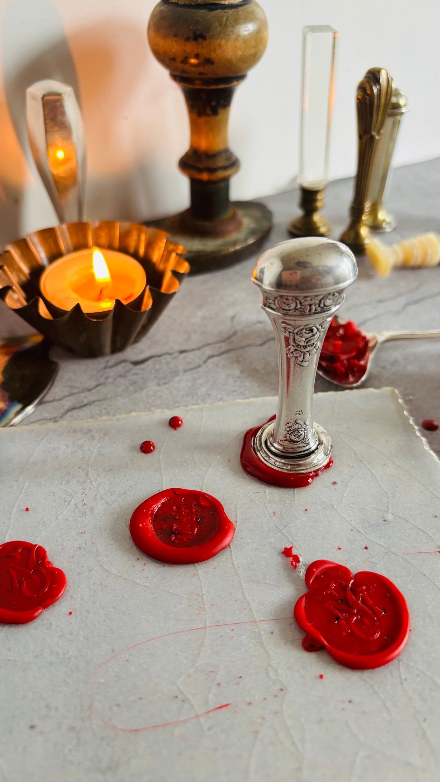 The Director Loma - Antique Silver Wax Seal Stamp