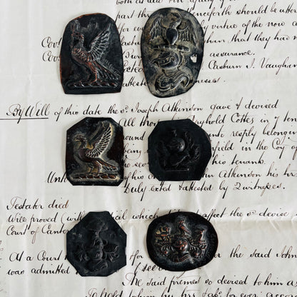 Antique Zinc Moulds Unique Heraldic Design an old document