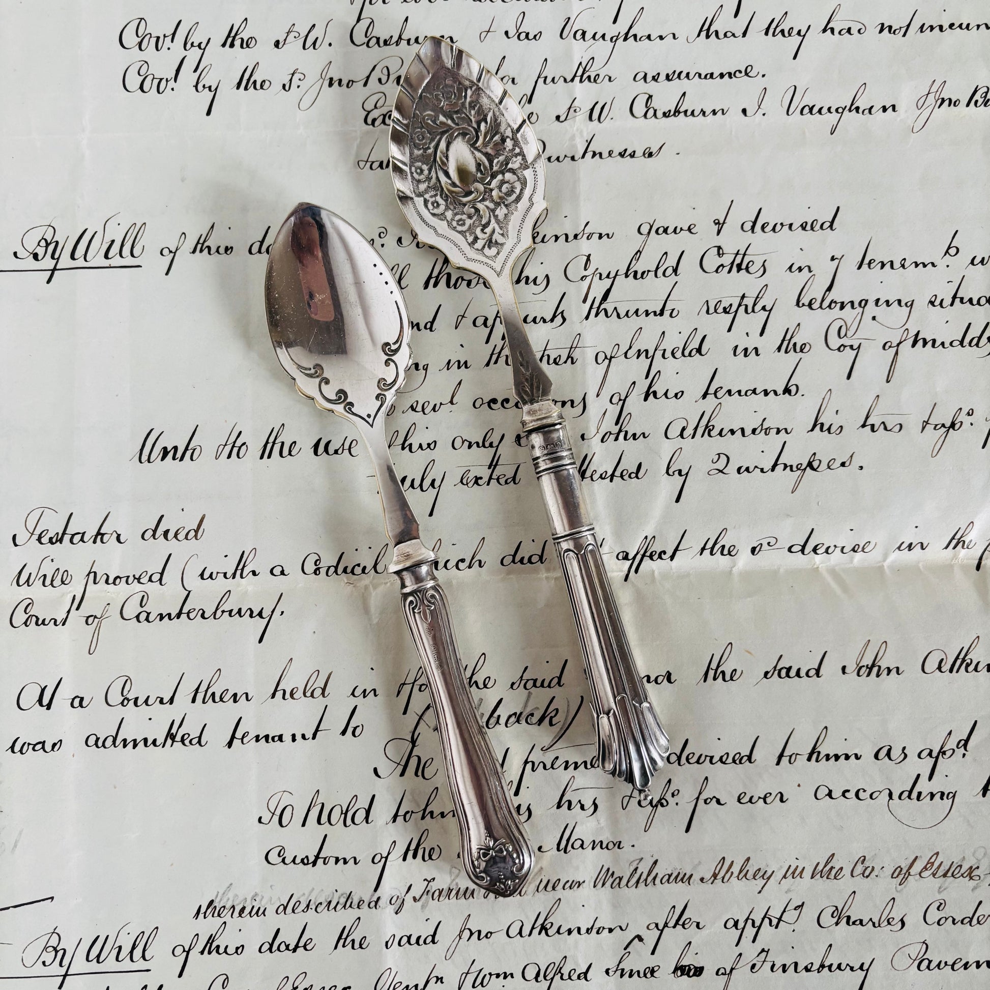 Vintage Sterling Silver Handle Preserve Spoon The Urban Vintage Affair