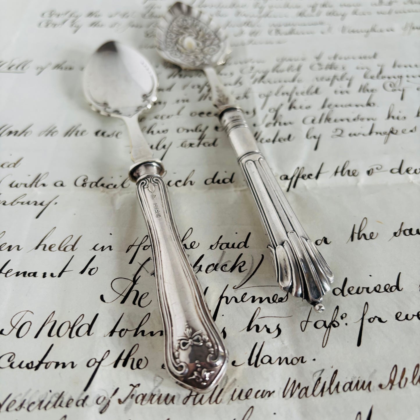 The Headhunter Fitch - Vintage Sterling Silver Handle Preserve Spoon