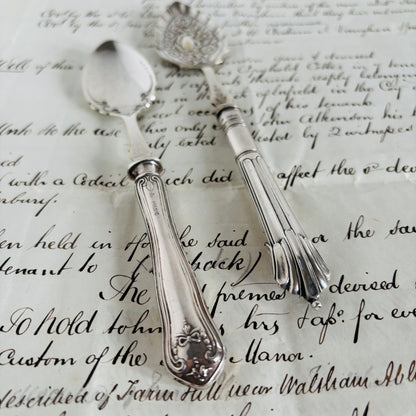 The Headhunter Fitch - Vintage Sterling Silver Handle Preserve Spoon