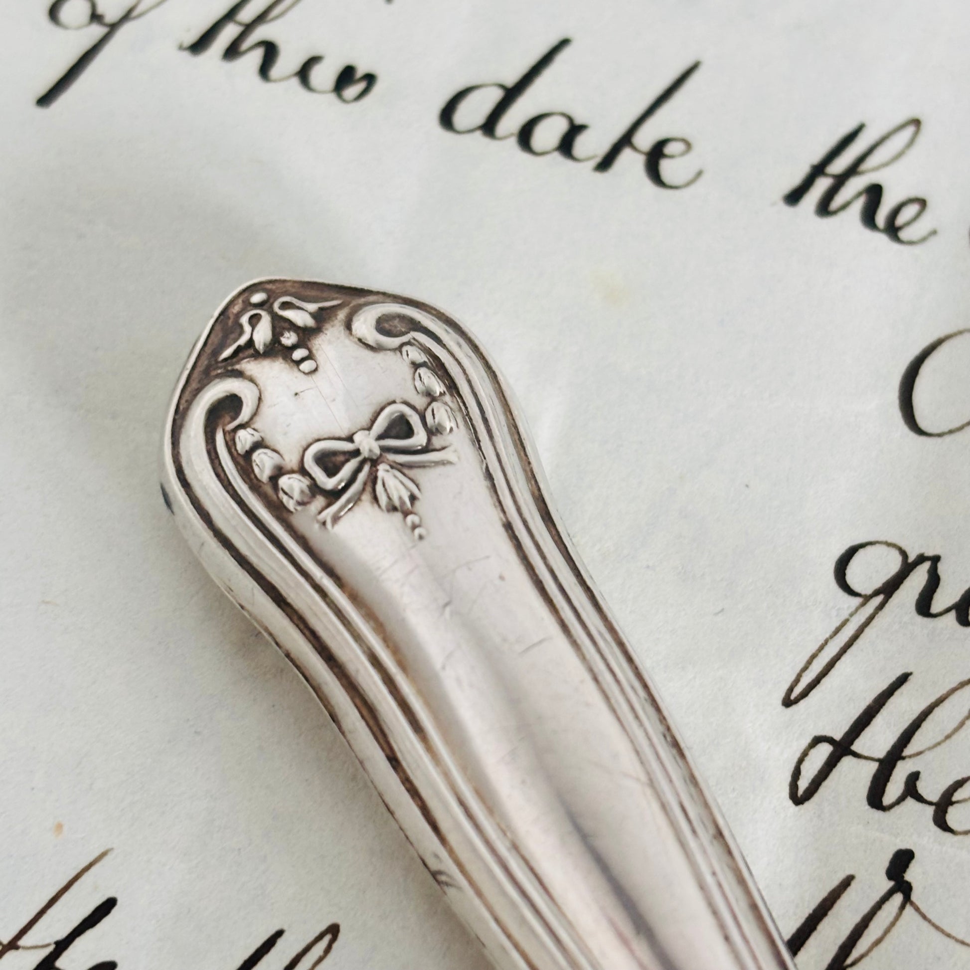 Vintage Sterling Silver Handle Preserve Spoon The Urban Vintage Affair