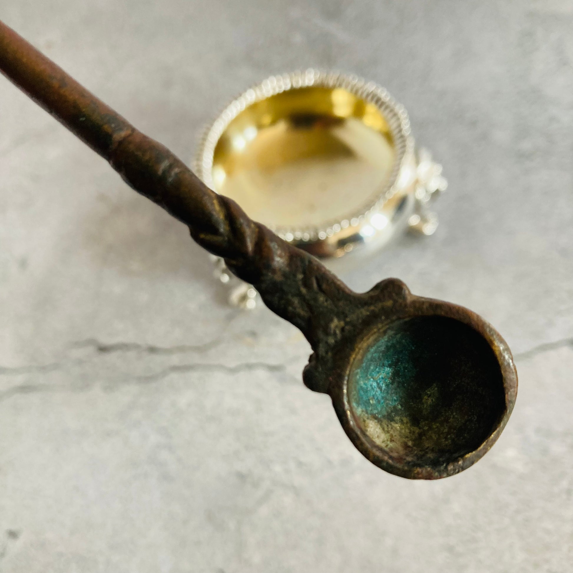 Antique Ritual Spoon With Beautiful Patina