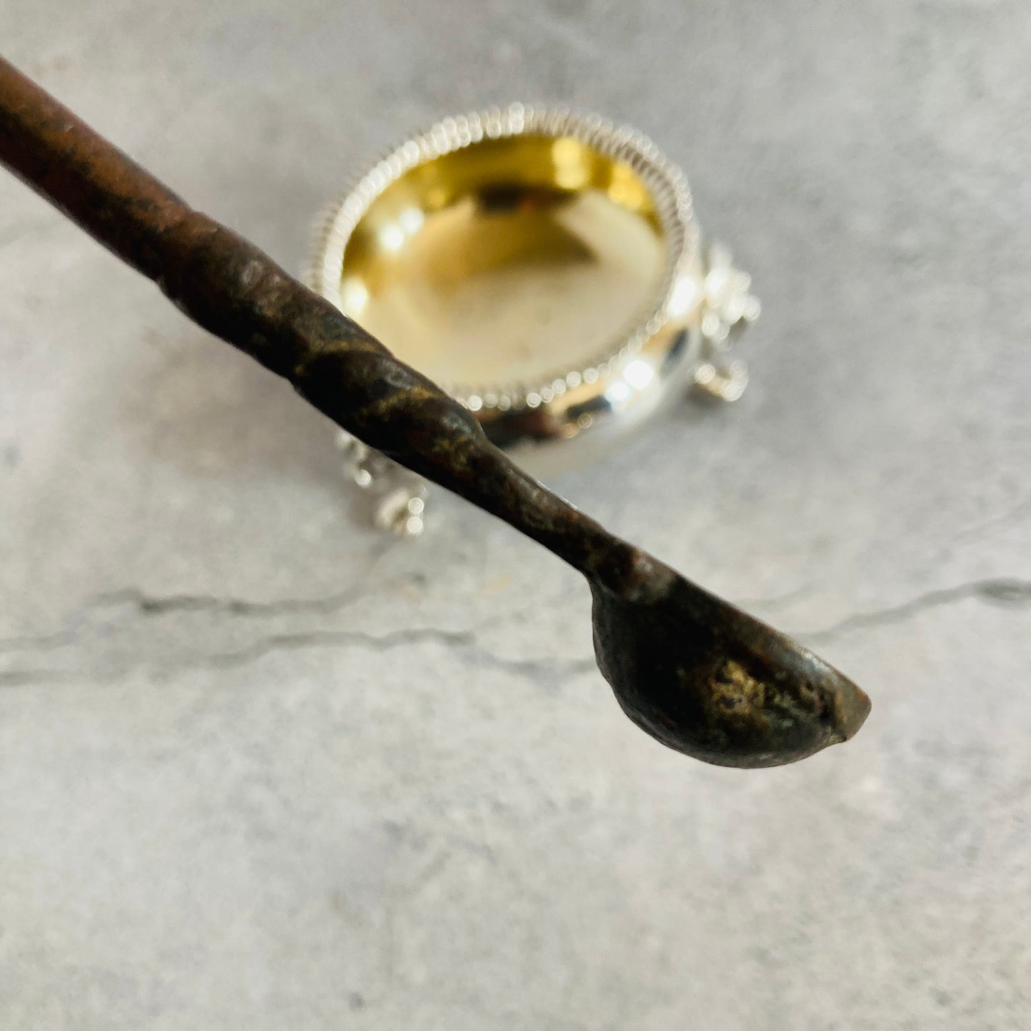 Antique Ritual Spoon With Beautiful Patina