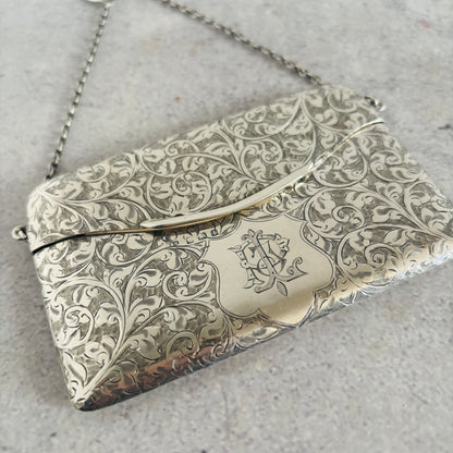 The Mixologist Leonard - Antique Silver Calling Card Case