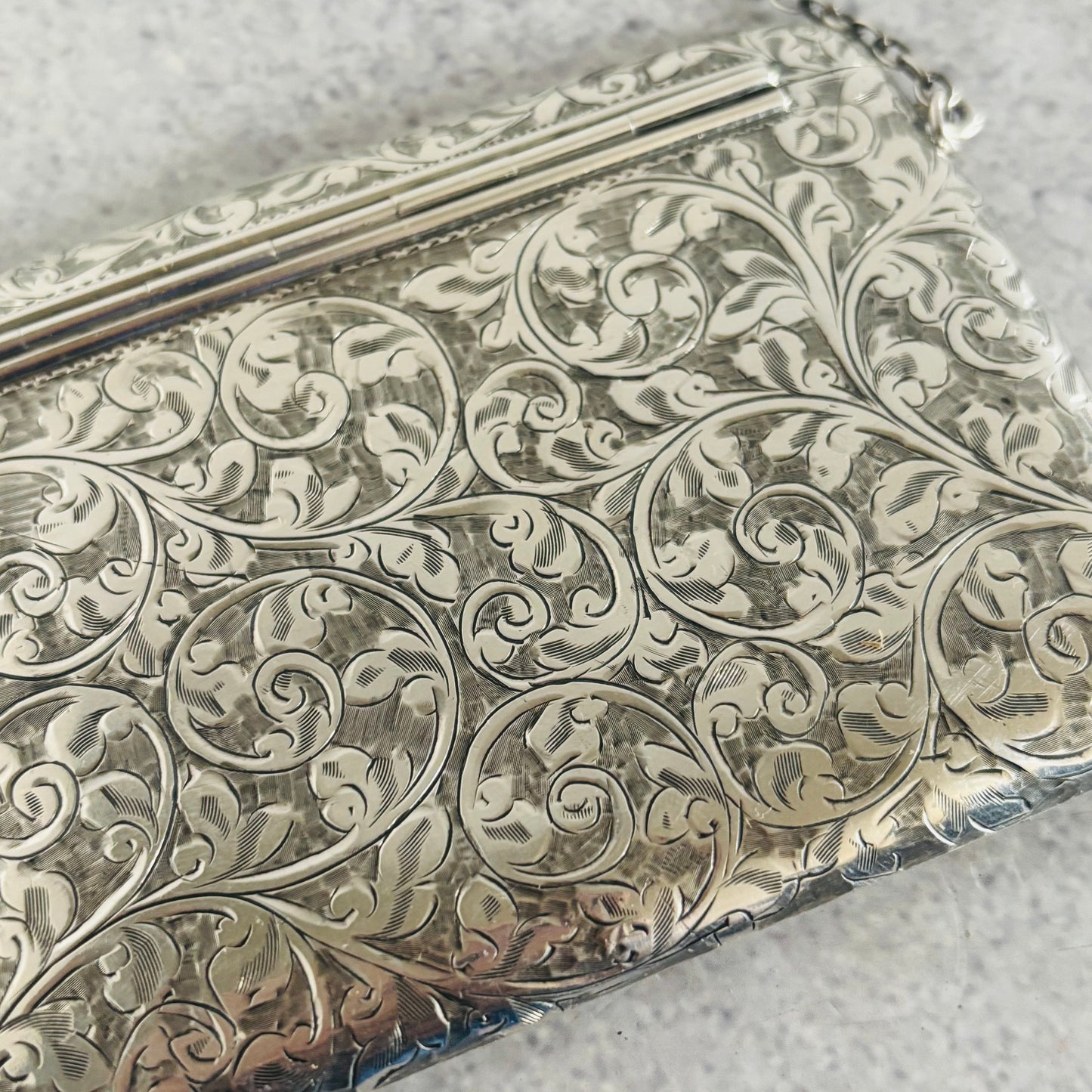 The Mixologist Leonard - Antique Silver Calling Card Case